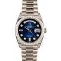 Fake 18K White Gold Rolex Day Date Diamond Dial WE04189
