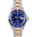 Fake Best Rolex Submariner Two-Tone Blue Face 16613 WE00181