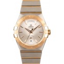 Fake New Omega Constellation Two Tone Silver Dial WE00800