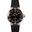 Fake Oris Aquis Date Black Rubber Strap Orange Index WE00367
