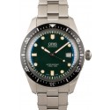 Fake Oris Divers Sixty-Five Stainless Steel Green Dial WE01482