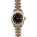 Fake Rolex Lady Datejust 79173 Champagne Dial with Diamonds WE00691