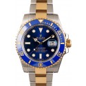 Fake Submariner Rolex 116613LB Sunburst Blue WE03091