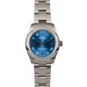 Fashion Fake Rolex Oyster Perpetual 177200 Blue Roman Dial WE01070