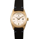 Imitation Hot Vintage Rolex Day Date 1803 'Pie Pan' Dial Leather Strap WE02772