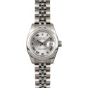 Imitation Ladies Rolex Datejust 179160 Rhodium Roman WE03735