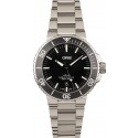 Imitation Oris Aquis Date Black Dial Steel Bracelet WE02883