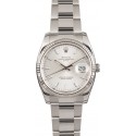 Imitation Rolex Date 115234 Silver Luminous Index Dial WE03059