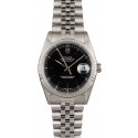 Imitation Rolex Datejust 16220 Black Dial Steel Jubilee WE01965