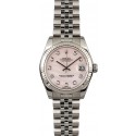 Imitation Rolex Datejust 178274 Pink Mother of Pearl with Diamonds WE02030