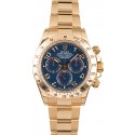 Imitation Rolex Gold Daytona 116528 Blue Arabic Dial WE01702