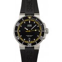 Knockoff Oris Aquis Date Black Dial Yellow Accents WE02608