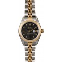 Knockoff Rolex Ladies Datejust 79173 Black Tapestry Dial WE04329