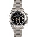 Knockoff Rolex Steel Daytona 116520 Black Dial TT WE04607