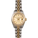 Lady Rolex Datejust 69173 Champagne Tapestry Dial WE02046