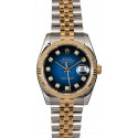 Luxury Rolex Datejust 116233 Blue Vignette Diamond Dial WE03539