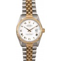 Men's Rolex Datejust 16013 White Roman Dial WE02335