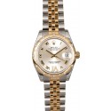 Mid-Size Rolex Datejust 178343SRDJ Diamond Bezel WE00012