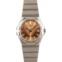 Replica Omega Constellation Stainless Steel Bronze Dial WE01766
