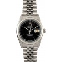 Replica Rolex Datejust 16014 Black Index Dial WE01333