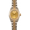 Replica Rolex Ladies 67193 Oyster Perpetual Champagne Dial WE01587