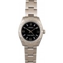 Replica Rolex Oyster Perpetual 177200 Black Dial WE02191