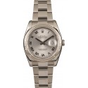 Replica Rolex Steel Datejust 116234 Silver Roman Dial WE00671