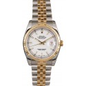 Rolex Datejust 116233 White Dial Two Tone Jubilee WE00975
