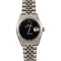 Rolex Datejust 16014 Black Index Dial Jubilee Band 36MM WE04264