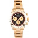 Rolex Daytona 18K Yellow Gold Black Dial 116528 WE03996