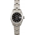 Rolex Ladies Date 79160 Steel Oyster with Black Dial WE02596