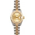 Rolex Ladies Datejust 69173 Champagne Diamond WE00983