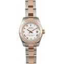 Rolex Ladies Everose Datejust 179171 White Roman WE03528