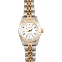 Rolex Ladies White Roman Oyster Perpetual 76193 WE01615