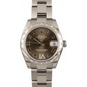 Rolex Mid-size Datejust 178344 Diamond Bezel Bronze Dial WE01476