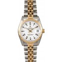 Rolex Mid-Size Datejust 68273 White Roman Dial WE02761