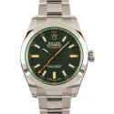 Rolex Milgauss Green Crystal 116400V WE04555