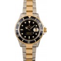 Rolex Submariner 16613 Black Dial Two Tone Bracelet Watch WE02540