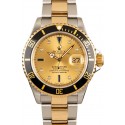Rolex Submariner 16613 Champagne Serti Dial with Black Insert WE03255