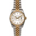 Two Tone Rolex Datejust 116233 Silver Diamond Dial WE02981