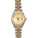 Women's Rolex Datejust 69173 Champagne Tapestry Dial WE01023