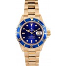 18K Gold Rolex Submariner 16618 WE00106