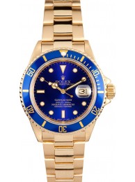 18K Gold Rolex Submariner 16618 WE00106