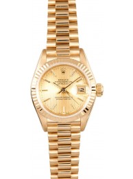 18K Ladies Rolex Datejust 69178 WE01248