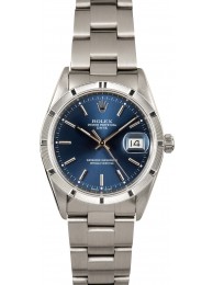 AAA 1:1 Rolex Date Stainless 15210 Blue Index Dial WE01698