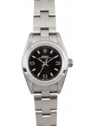 AAAAA Rolex Ladies Oyster Perpetual 76080 Black Dial WE04080