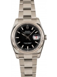 Best 1:1 Rolex Datejust 116234 Black Luminous Dial WE00365