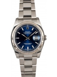 Best Rolex Datejust 116234 Blue Dial Steel Oyster WE01572
