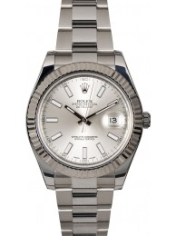 Certified Rolex Datejust 116334 Silver Dial WE01210