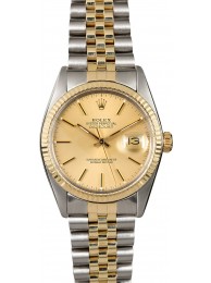 Certified Rolex Datejust 16013 Champagne Dial WE01927